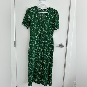 Uniqlo Green Floral Dress
